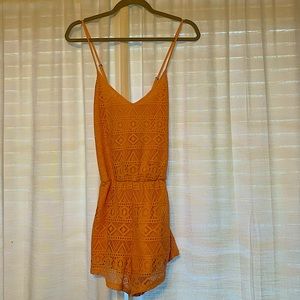 Forever 21 Orange Romper